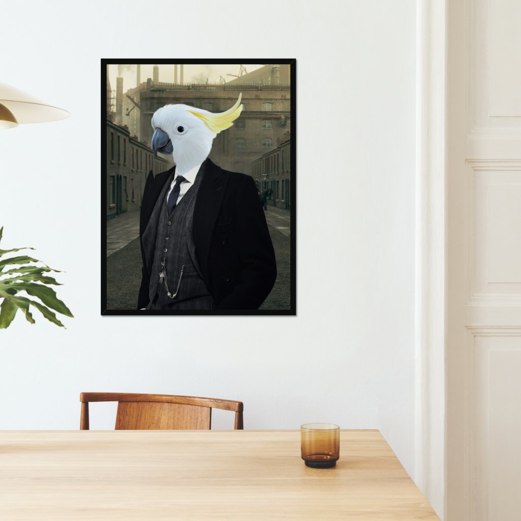 Arthur (Peaky Blinders Inspired): Animal Art Framed Portrait - Paw & Glory - Dog Portraits - Pet Portraits