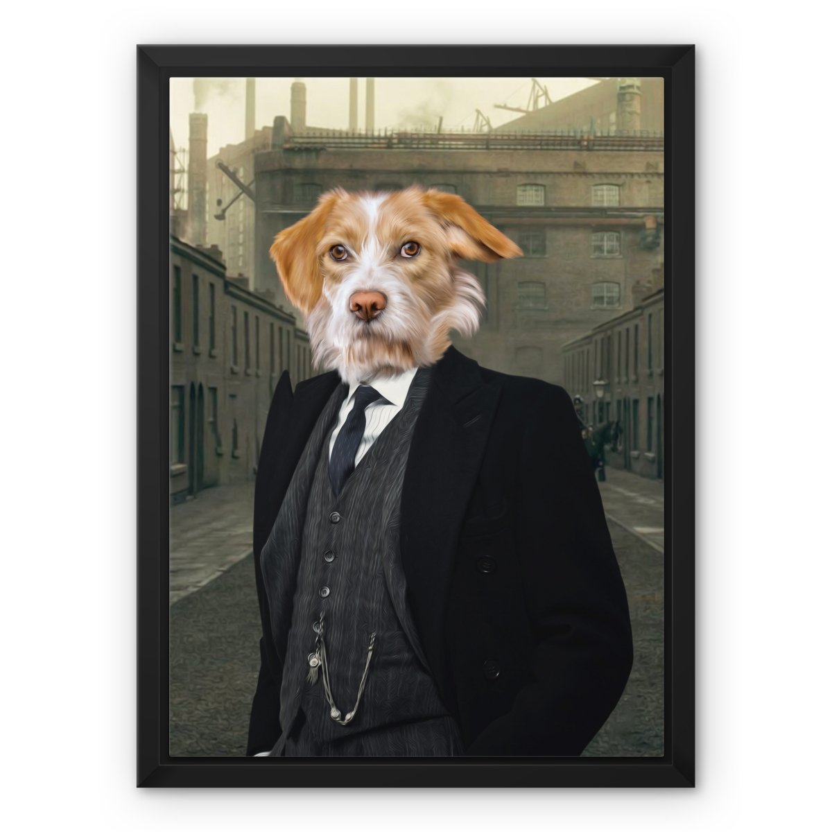 Pet Portraits | Arthur (Peaky Blinders Inspired): Custom Pet Canvas | Paw & Glory