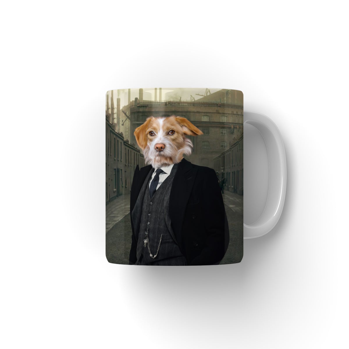 Pet Portraits | Arthur (Peaky Blinders Inspired): Custom Pet Coffee Mug | Paw & Glory