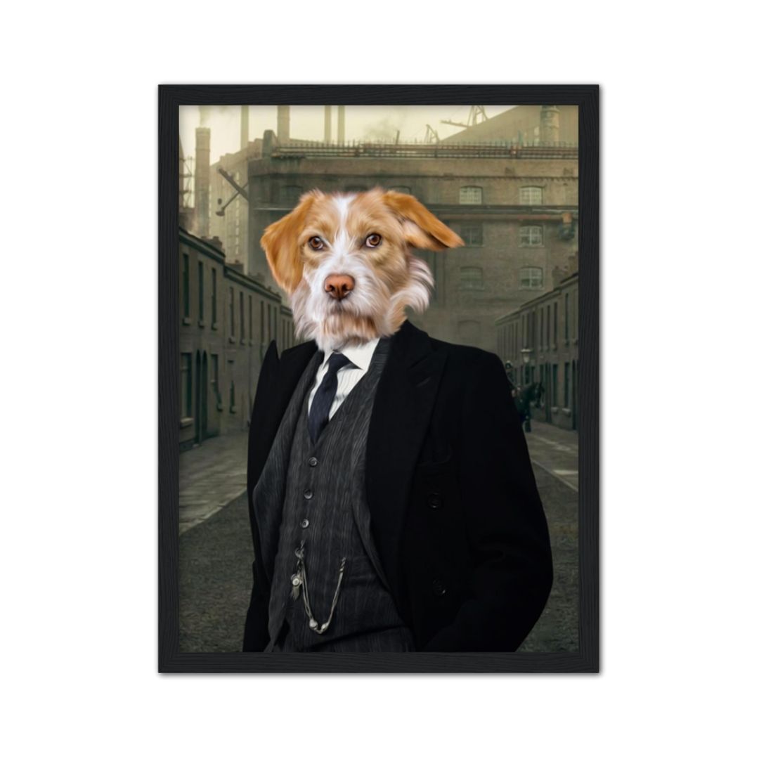 Pet Portraits | Arthur (Peaky Blinders Inspired): Custom Pet Portrait | Paw & Glory