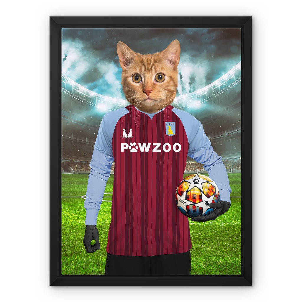 Pet Portraits | Aston Pawla Football Club: Custom Pet Canvas | Paw & Glory