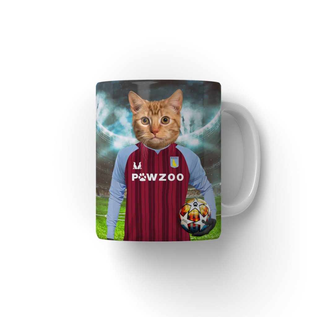Aston Pawla Football Club: Custom Pet Coffee Mug - Paw & Glory - Dog Portraits - Pet Portraits