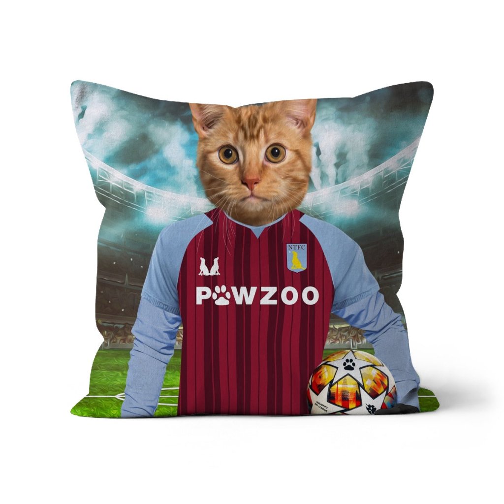 Aston Pawla Football Club: Custom Pet Pillow - Paw & Glory - Dog Portraits - Pet Portraits