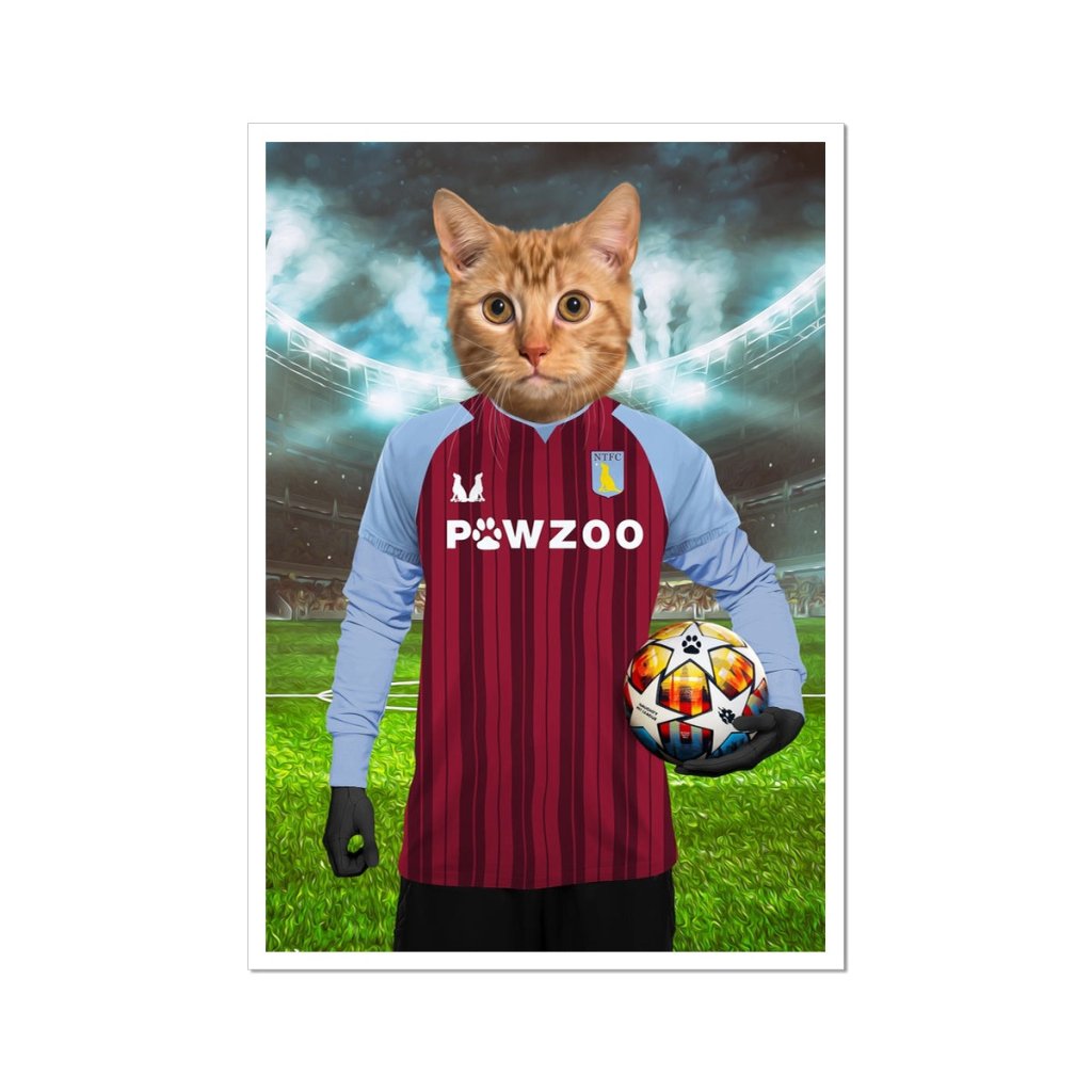 Pet Portraits | Aston Pawla Football Club: Custom Pet Poster | Paw & Glory