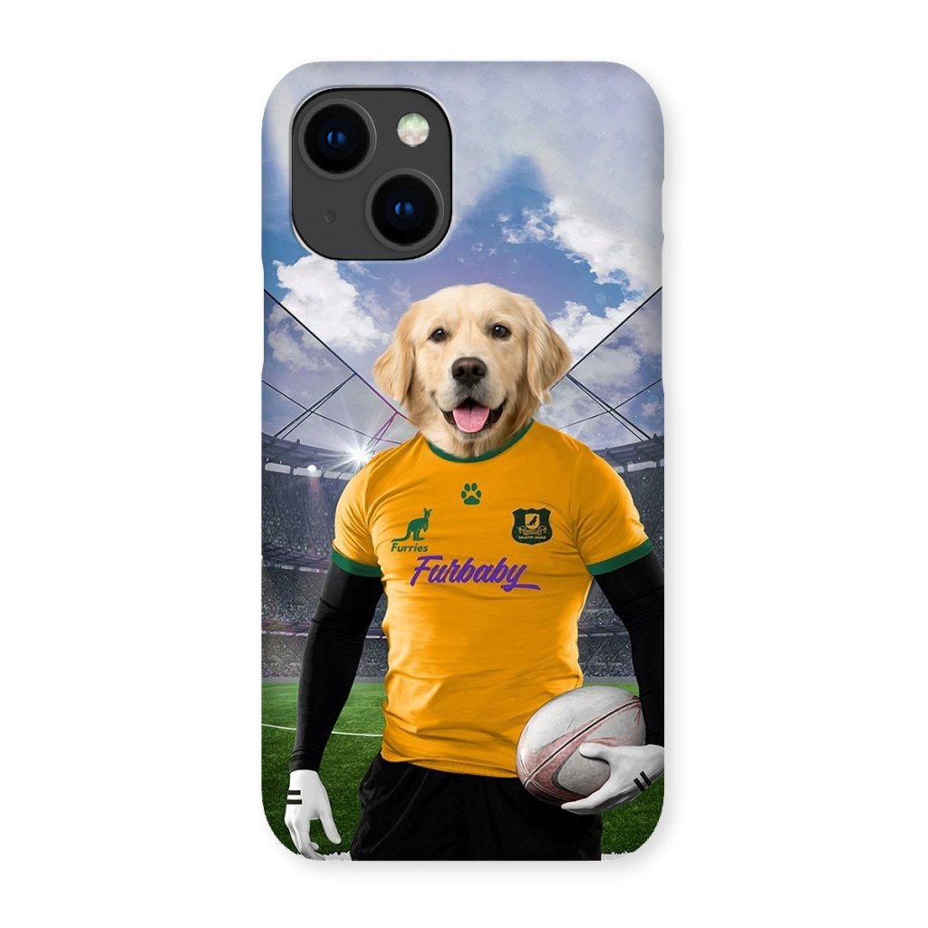 Pet Portraits | Australia Rugby Team: Custom Pet Phone Case | Paw & Glory