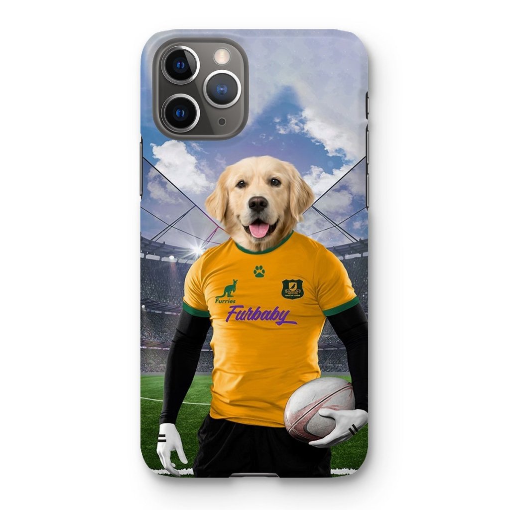 Pet Portraits | Australia Rugby Team: Custom Pet Phone Case | Paw & Glory