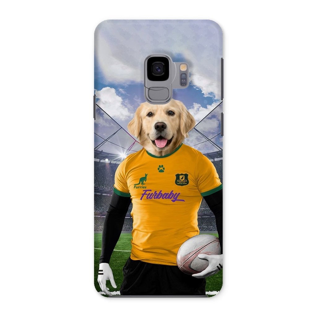 Pet Portraits | Australia Rugby Team: Custom Pet Phone Case | Paw & Glory