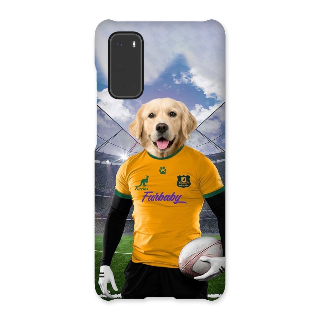 Pet Portraits | Australia Rugby Team: Custom Pet Phone Case | Paw & Glory