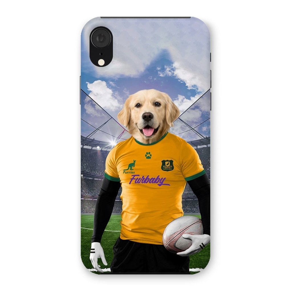 Pet Portraits | Australia Rugby Team: Custom Pet Phone Case | Paw & Glory
