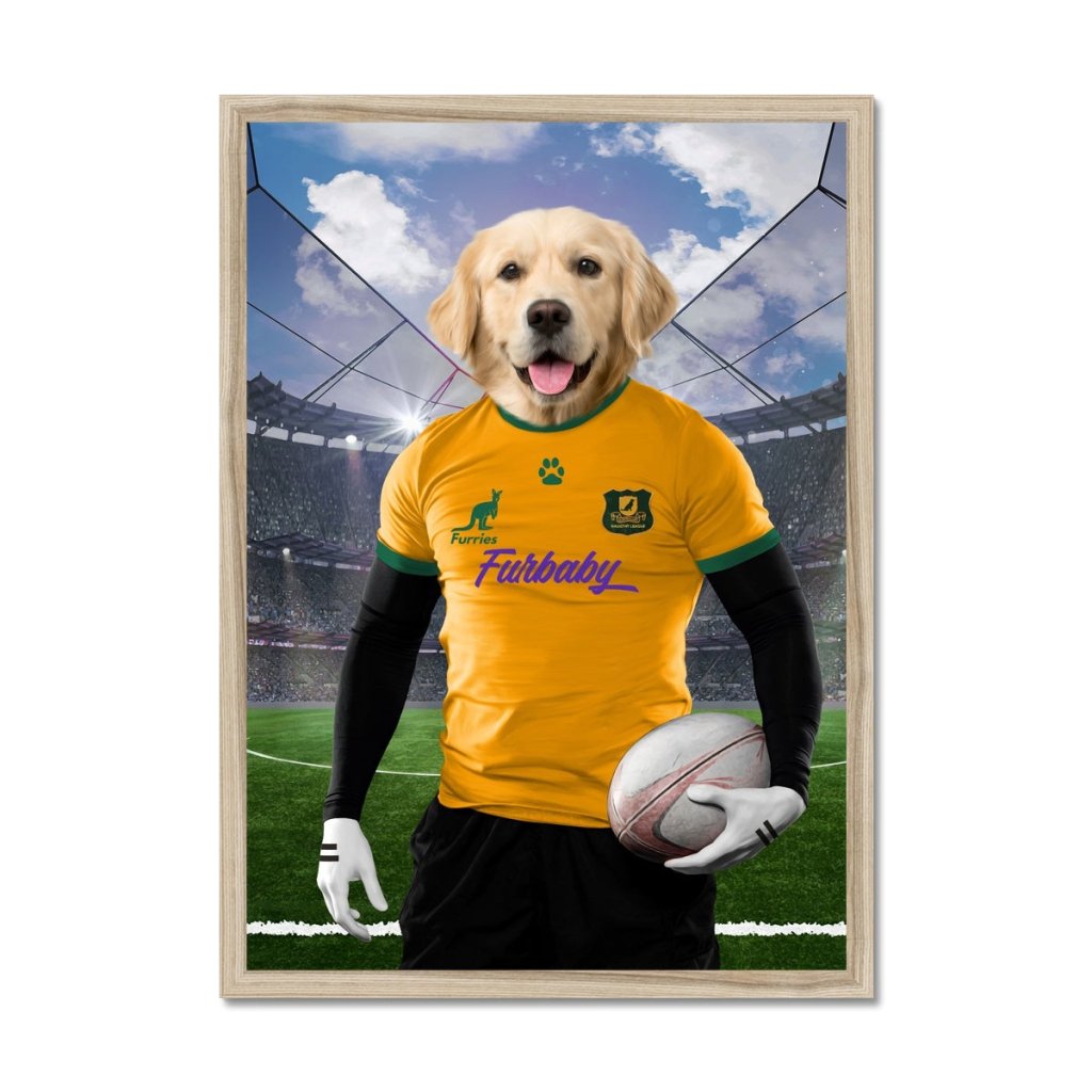 Pet Portraits | Australia Rugby Team: Custom Pet Portrait | Paw & Glory