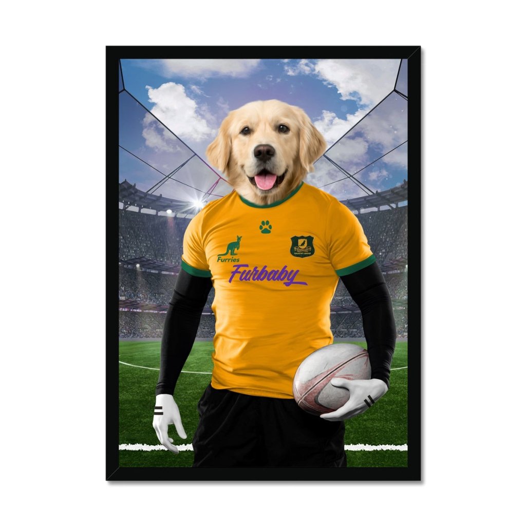 Pet Portraits | Australia Rugby Team: Custom Pet Portrait | Paw & Glory
