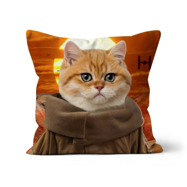 Tiny Space Alien Custom Pet Pillow | Funny Pet Portrait | Paw & Glory