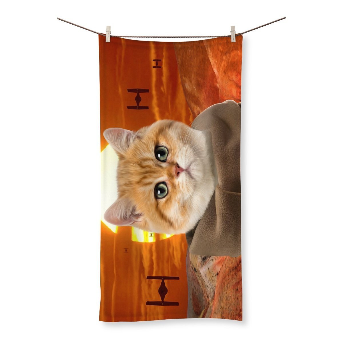 Pet Portraits | Baby Yoda 2: Custom Pet Towel | Paw & Glory