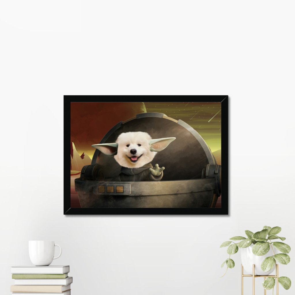 Pet Portraits | Baby Yoda: Custom Pet Portrait | Paw & Glory