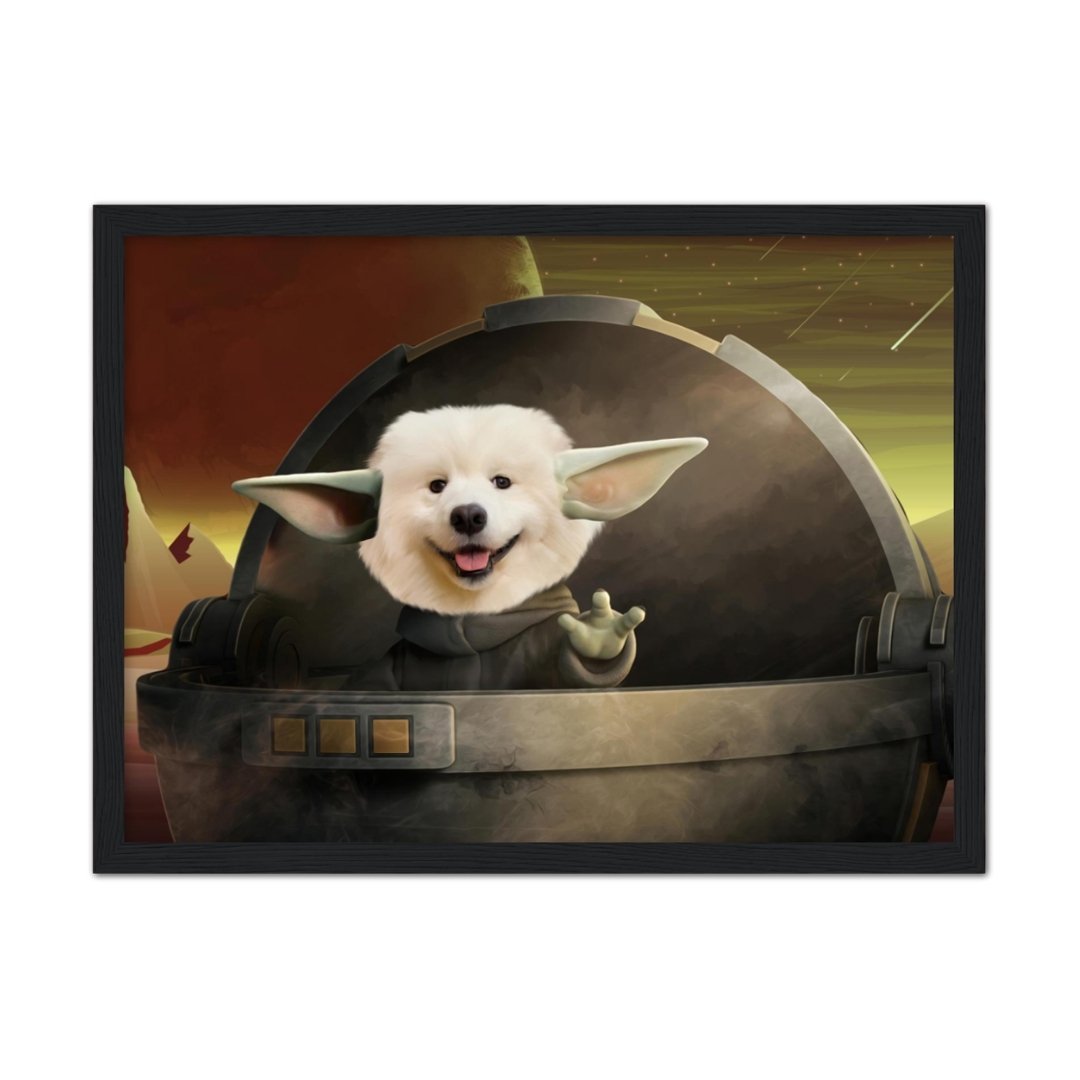 Pet Portraits | Baby Yoda: Custom Pet Portrait | Paw & Glory