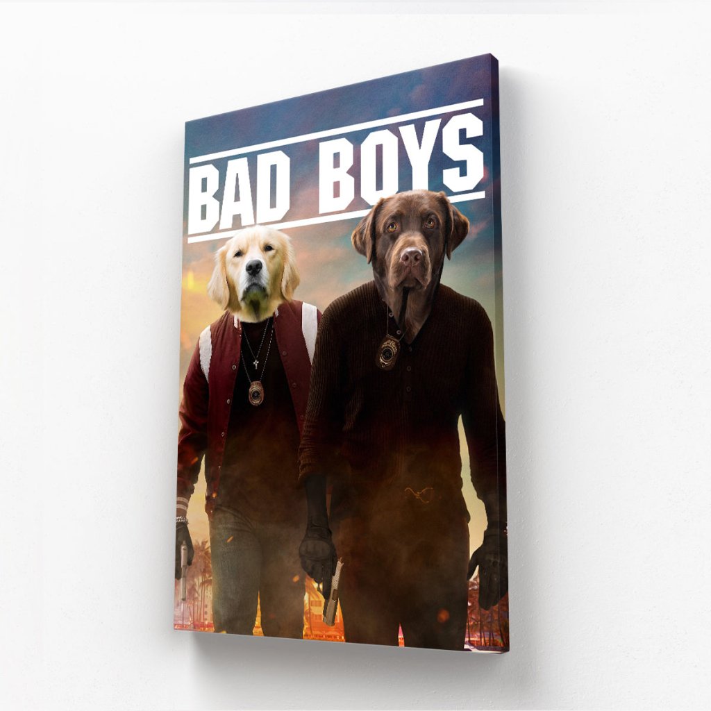 Pet Portraits | Bad Boys: Custom Pet Canvas | Paw & Glory