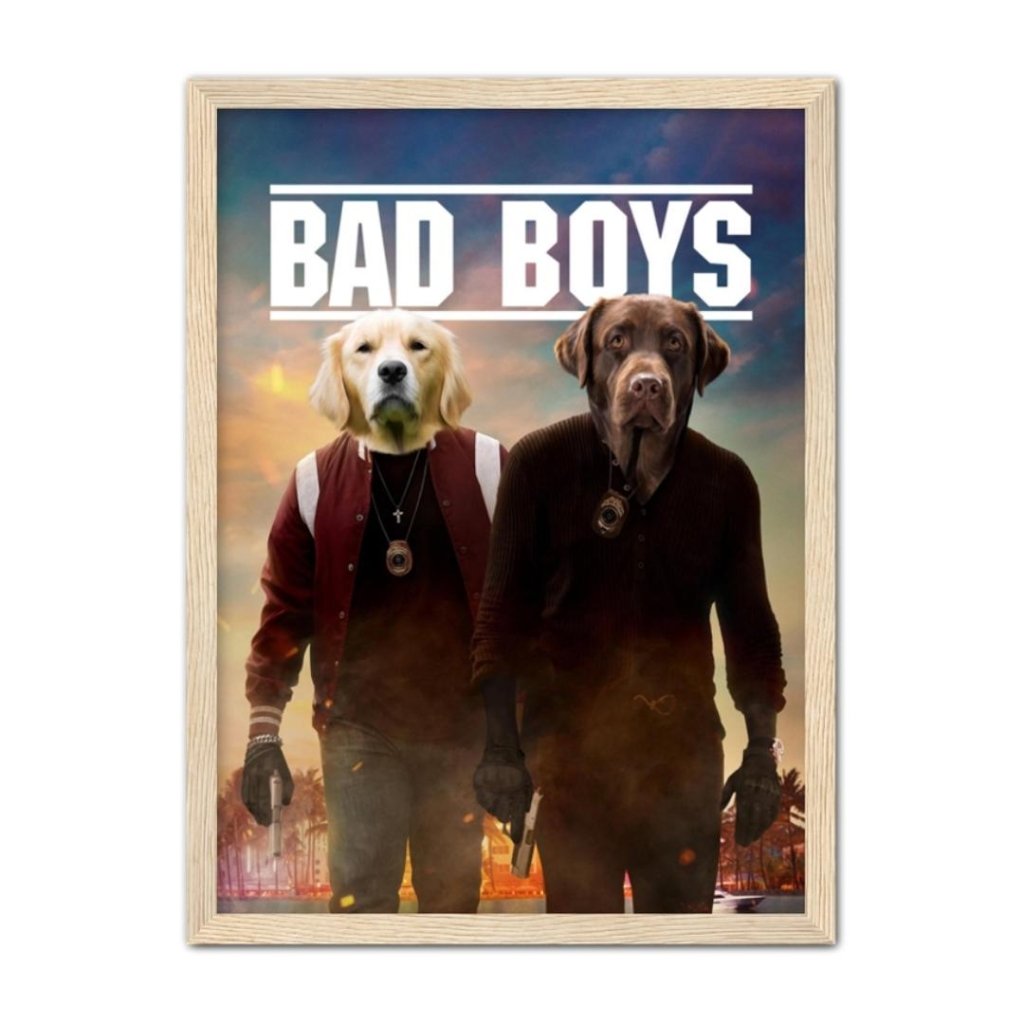 Pet Portraits | Bad Boys: Custom Pet Portrait | Paw & Glory