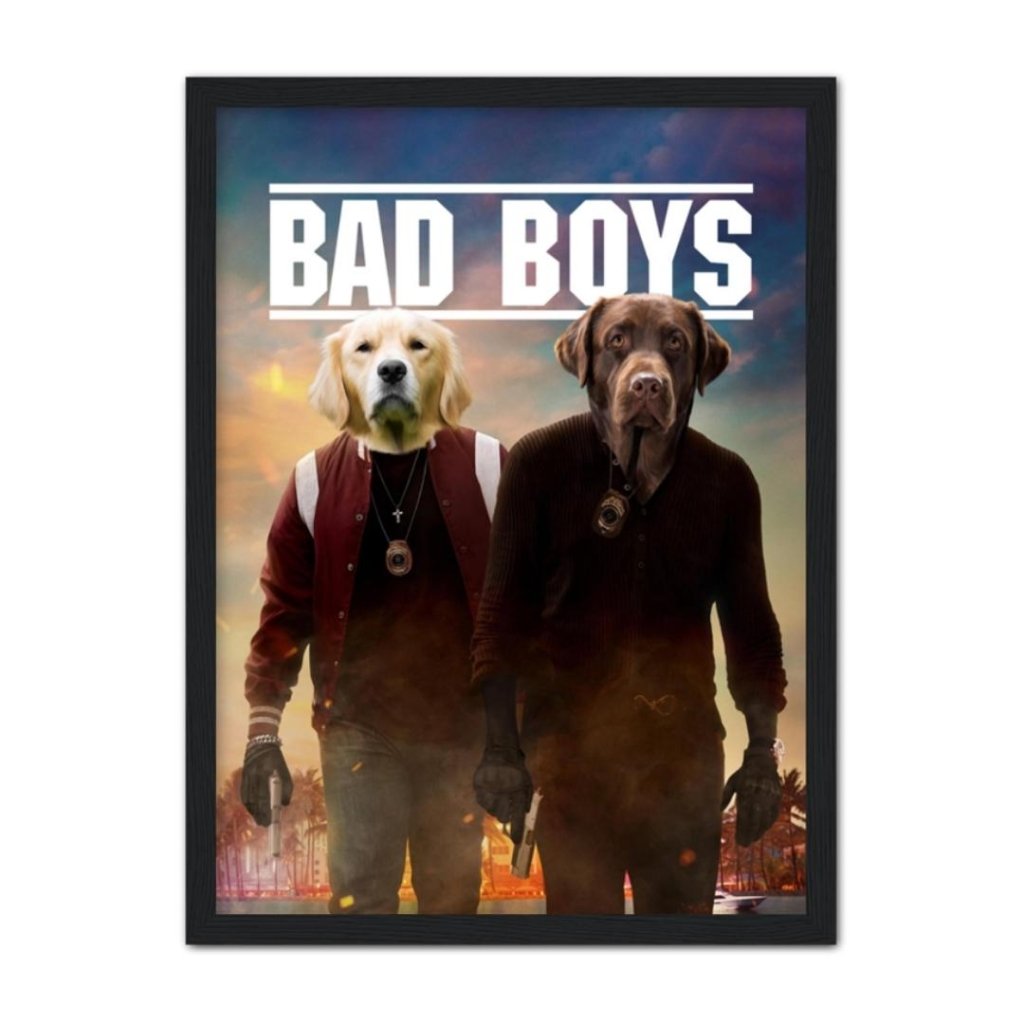 Pet Portraits | Bad Boys: Custom Pet Portrait | Paw & Glory