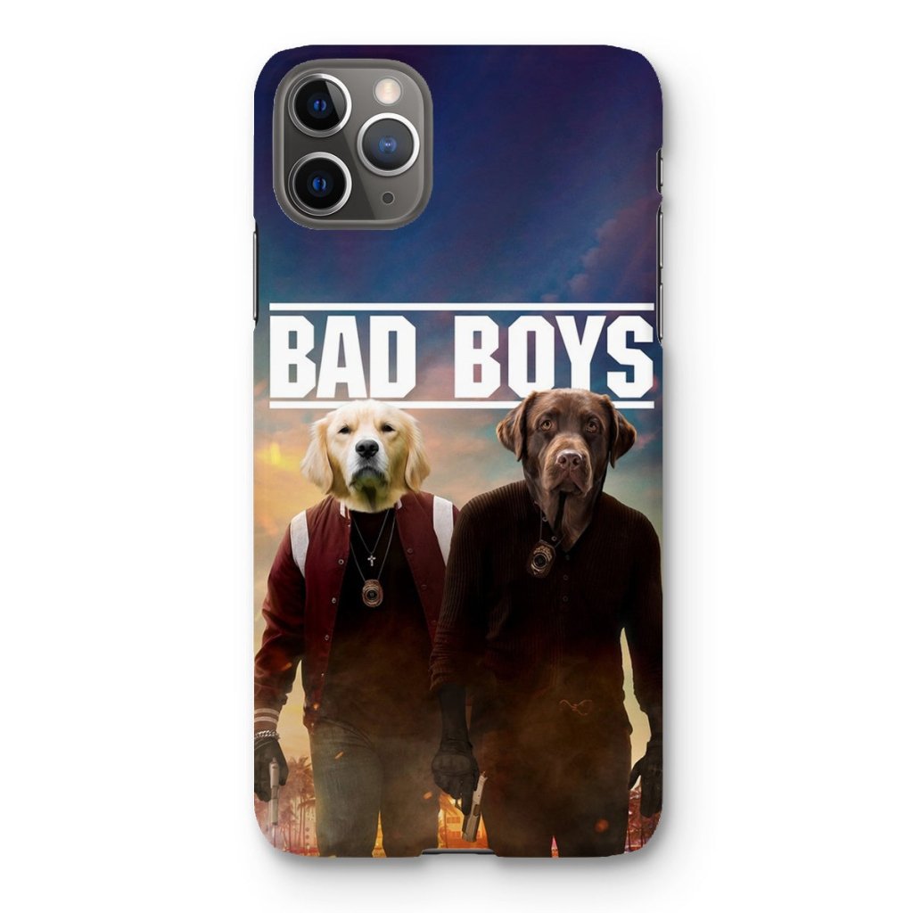 Bad Boys: Custom Pet Snap Phone Case - Paw & Glory - Dog Portraits - Pet Portraits