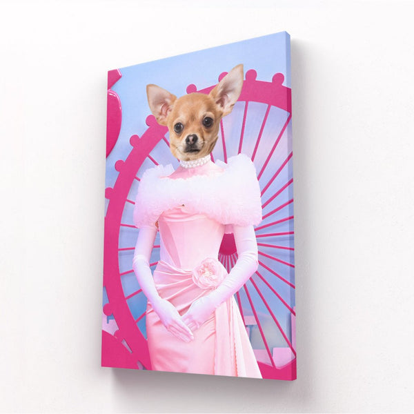 Pink Fashion Icon Custom Pet Canvas | Custom Pet Canvas | Paw & Glory