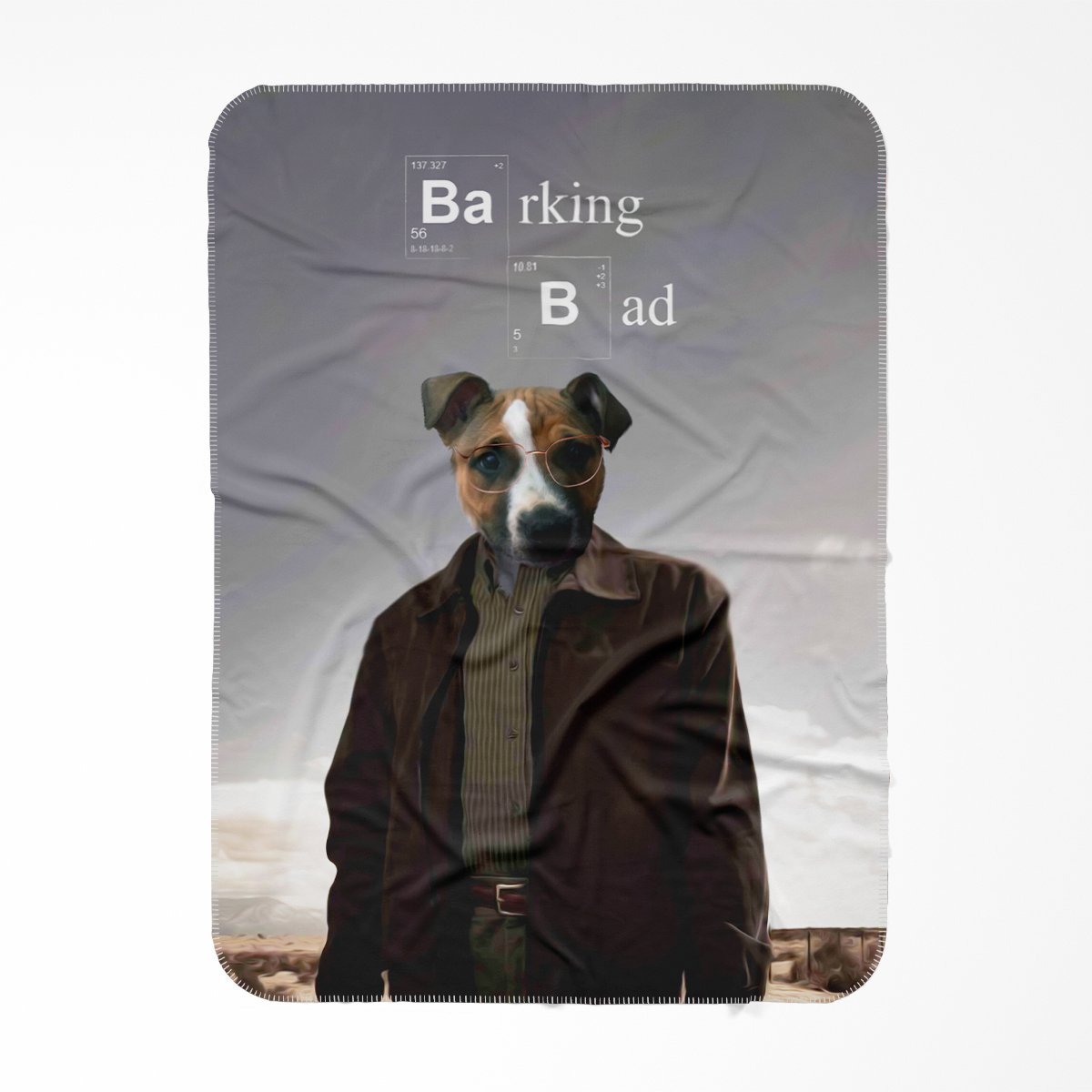 Pet Portraits | Barking Bad: Custom Pet Blanket | Paw & Glory