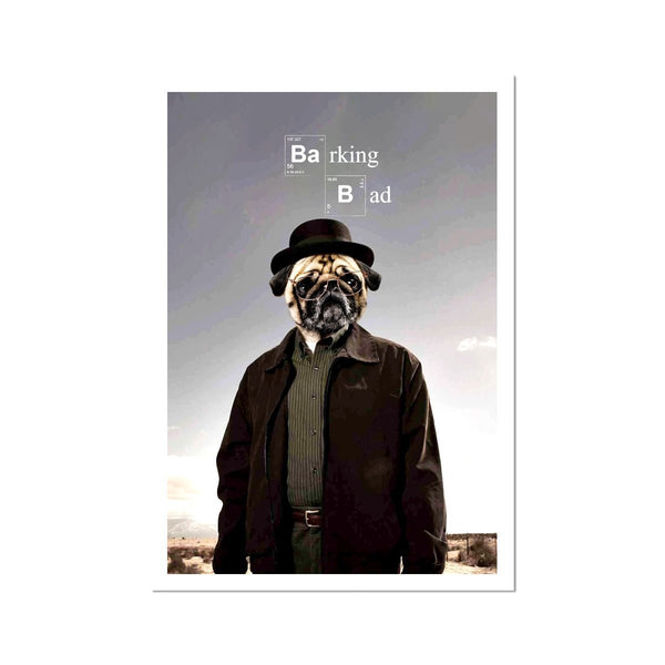 Desert Crime Boss Custom Pet Poster | Pet Portrait Print | Paw & Glory