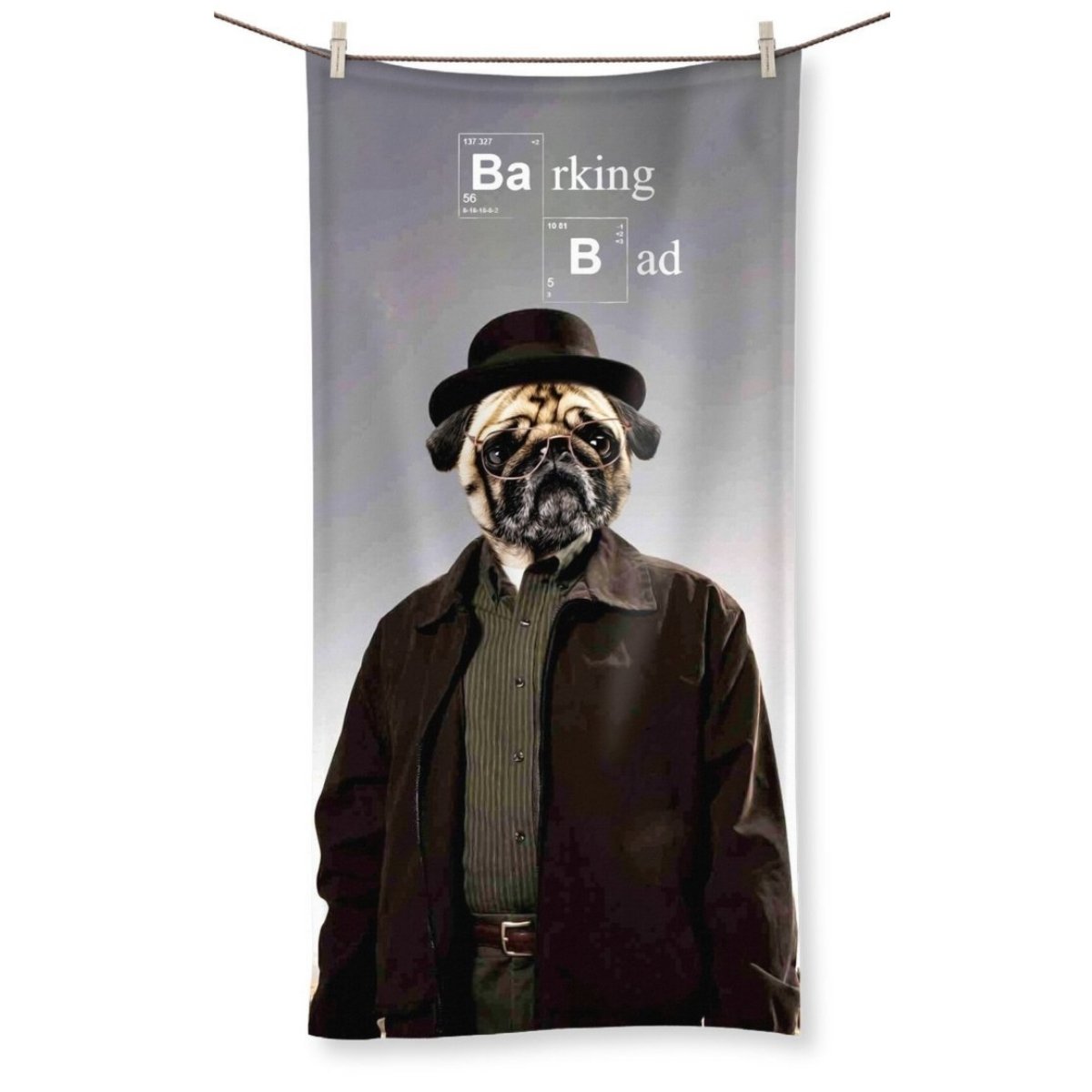 Pet Portraits | Barking Bad: Custom Pet Towel | Paw & Glory