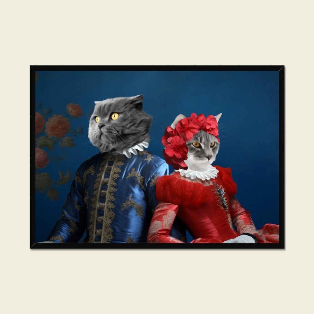 Pet Portraits | Baron and Baroness: Custom Pet Portrait | Paw & Glory