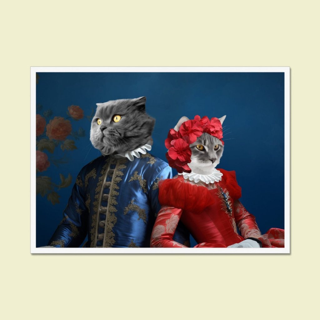 Pet Portraits | Baron and Baroness: Custom Pet Portrait | Paw & Glory