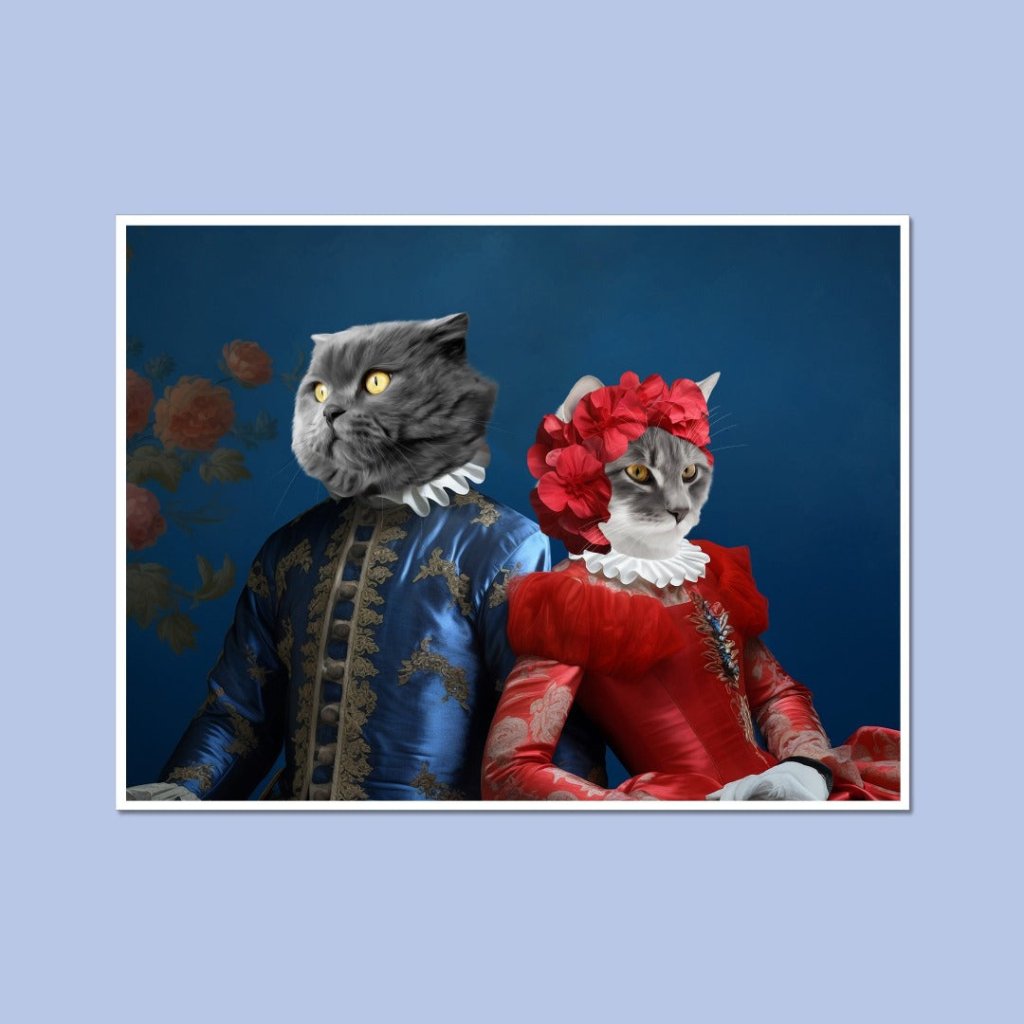 Pet Portraits | Baron and Baroness: Custom Pet Poster | Paw & Glory