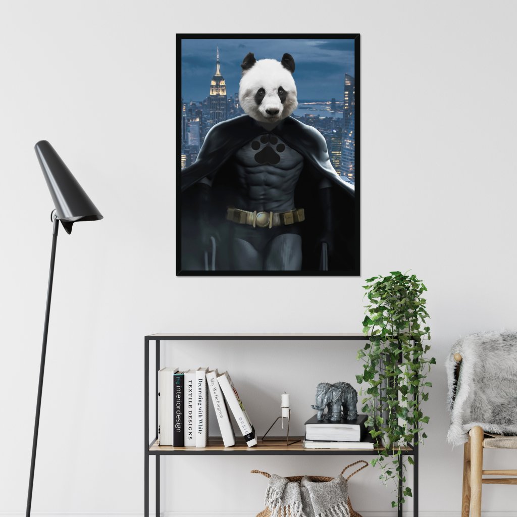 Pet Portraits | Batman: Animal Art Framed Portrait | Paw & Glory