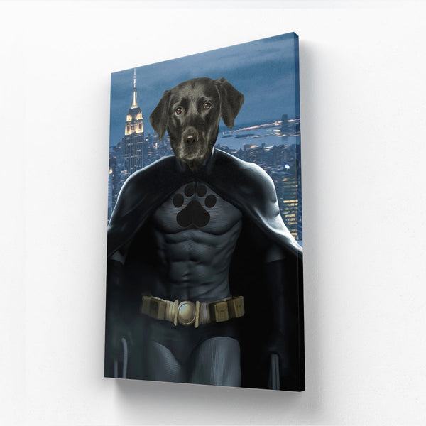 Masked City Hero Custom Pet Canvas | Custom Pet Canvas | Paw & Glory