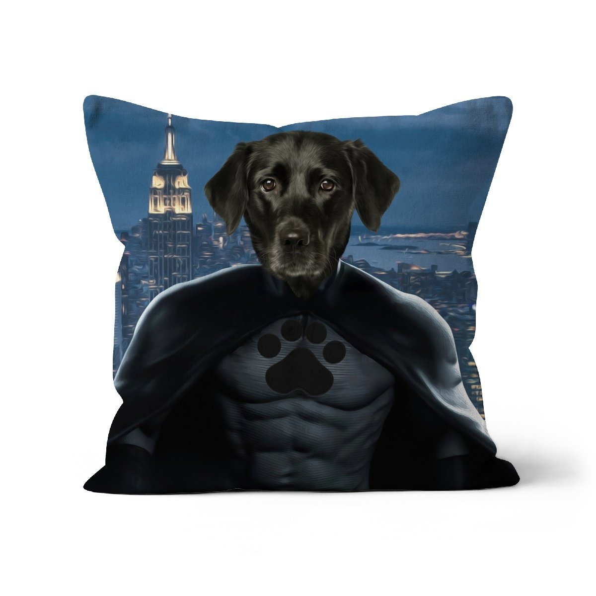 Pet Portraits | Batman: Custom Pet Pillow | Paw & Glory