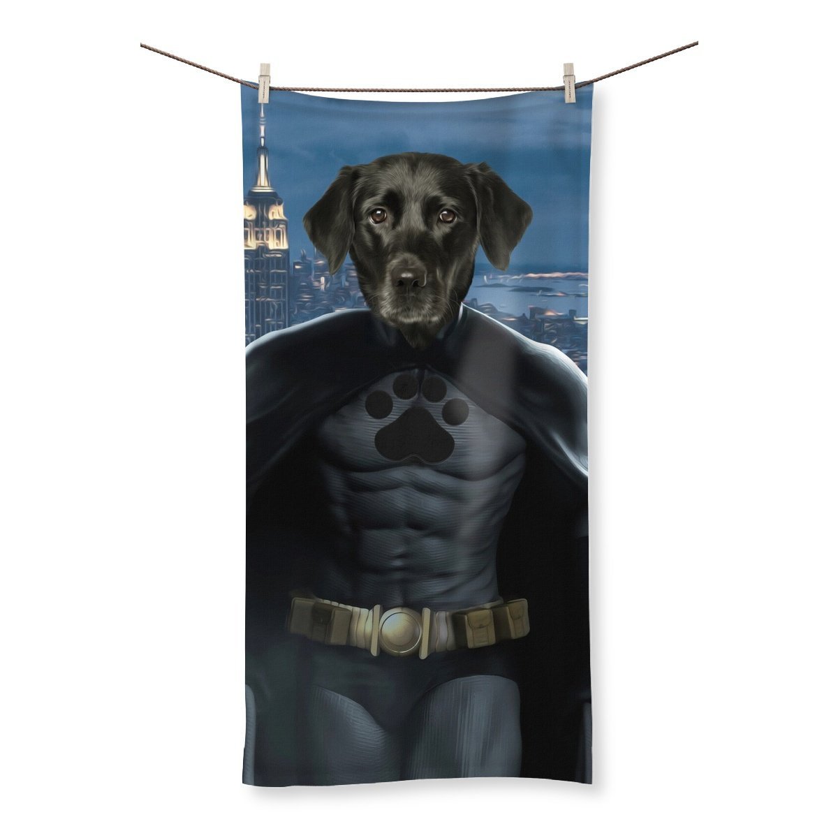 Pet Portraits | Batman: Custom Pet Towel | Paw & Glory