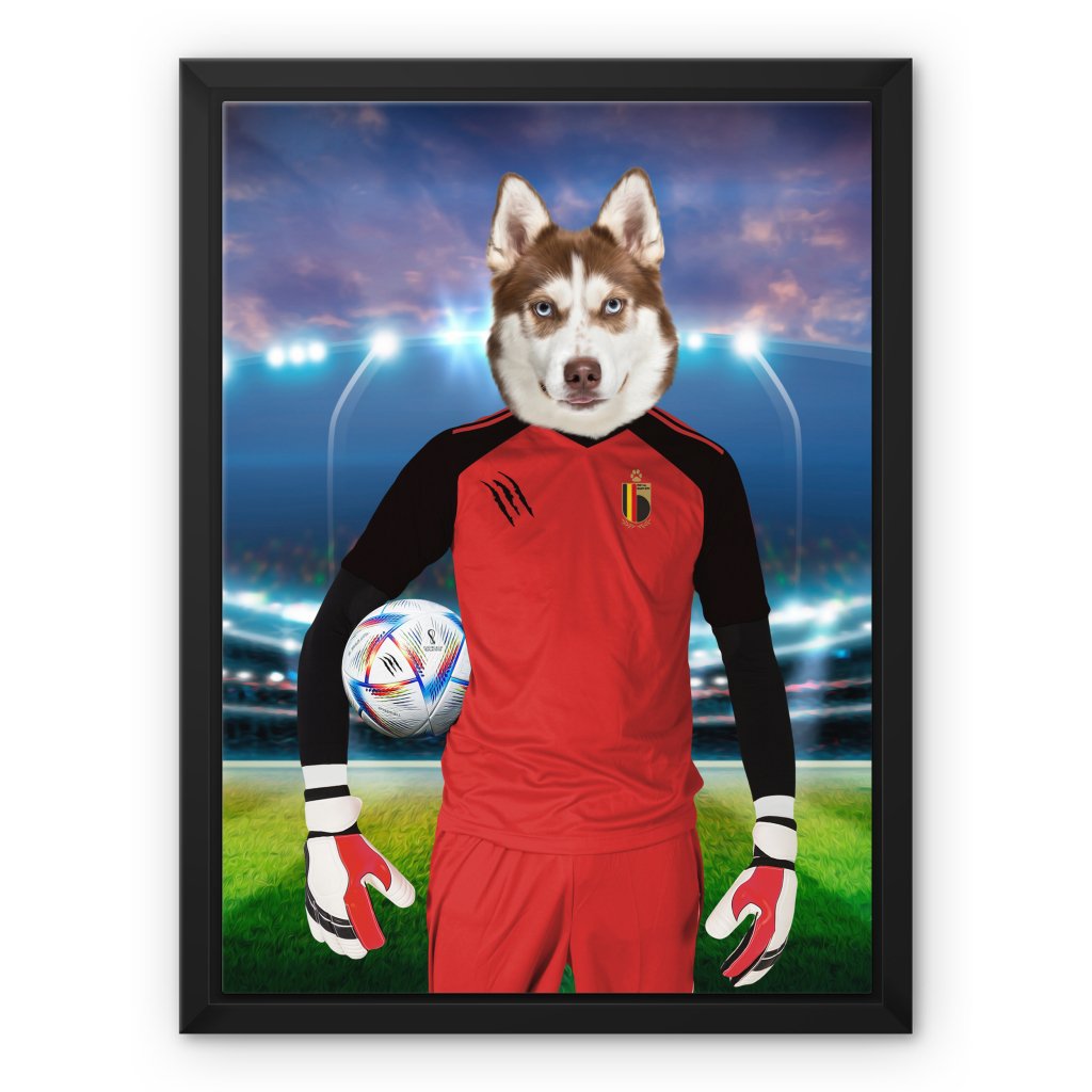 Pet Portraits | Belgium Football Team (FIFA 2022): Custom Pet Canvas | Paw & Glory