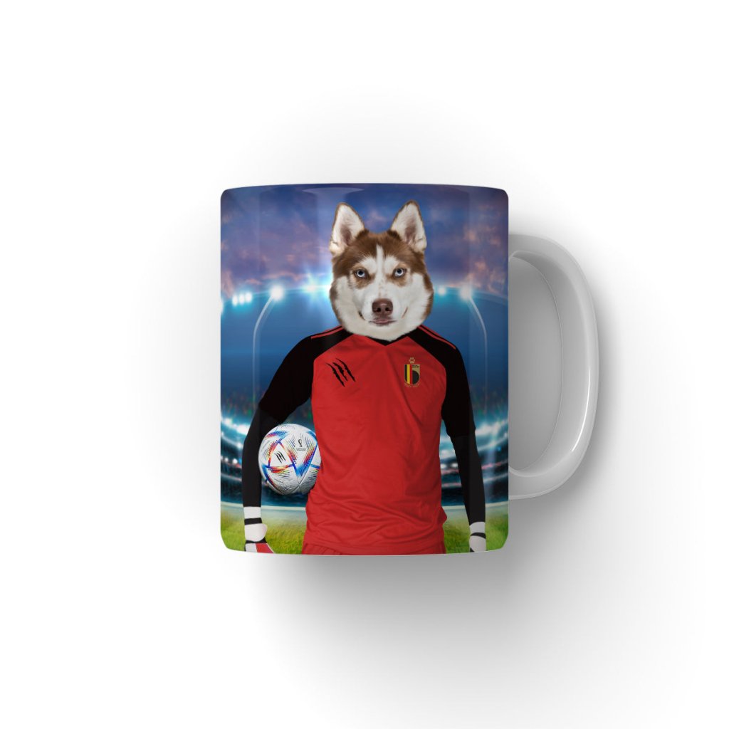 Pet Portraits | Belgium Football Team (FIFA 2022): Custom Pet Coffee Mug | Paw & Glory