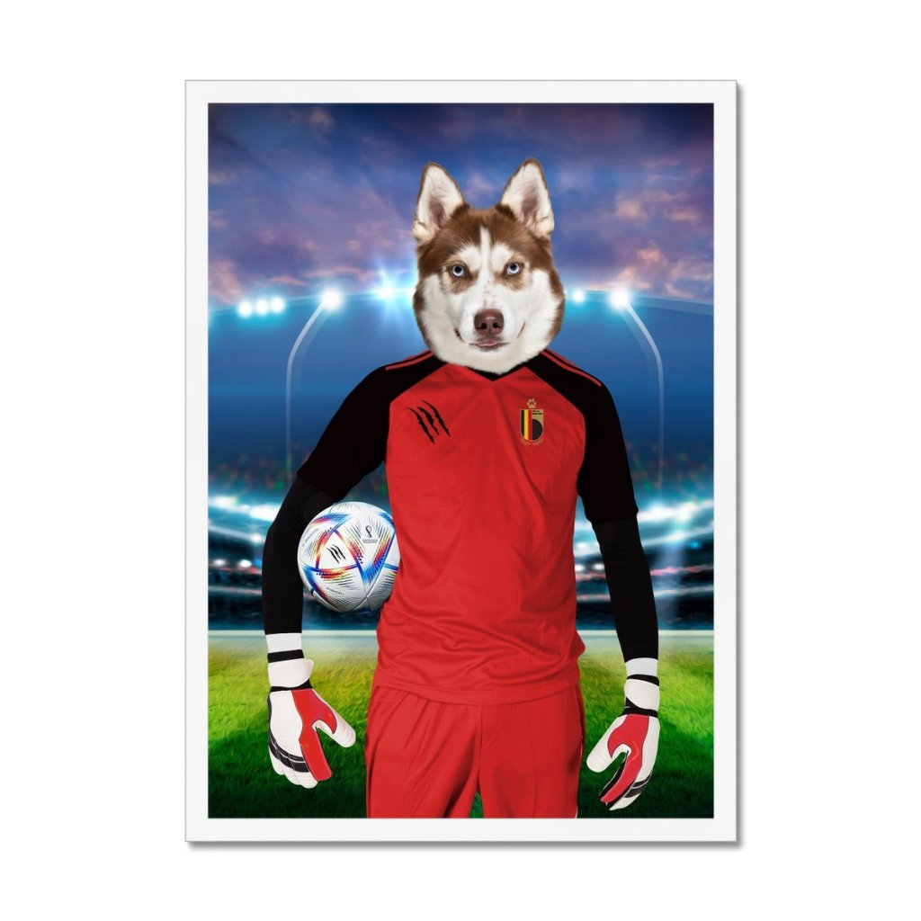 Belgium Football Team (FIFA 2022): Custom Pet Portrait - Paw & Glory - Dog Portraits - Pet Portraits