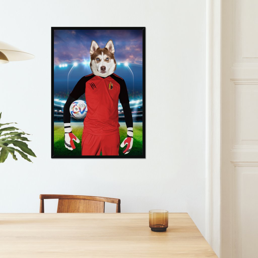 Pet Portraits | Belgium Football Team (FIFA 2022): Custom Pet Portrait | Paw & Glory