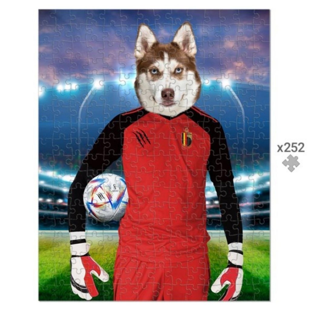 Pet Portraits | Belgium Football Team (FIFA 2022): Custom Pet Puzzle | Paw & Glory