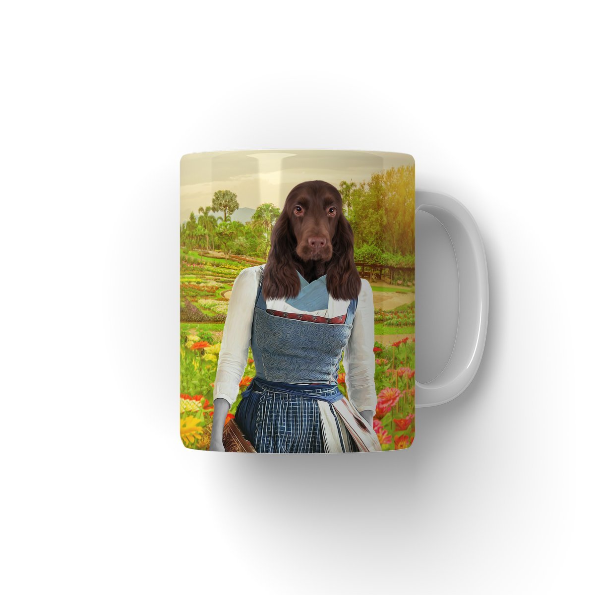Pet Portraits | Belle (Beauty & The Beast Inspired): Custom Pet Coffee Mug | Paw & Glory