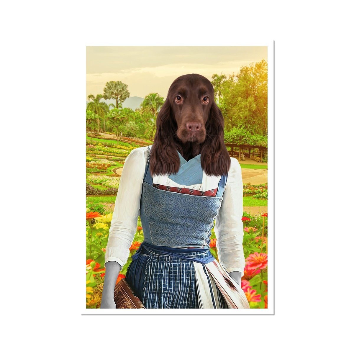 Fairytale Beauty Custom Pet Poster | Custom Pet Portrait Print | Paw & Glory