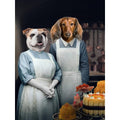 Beryl & Daisy (Downton Abbey Inspired): Custom Digital Download Pet Portrait