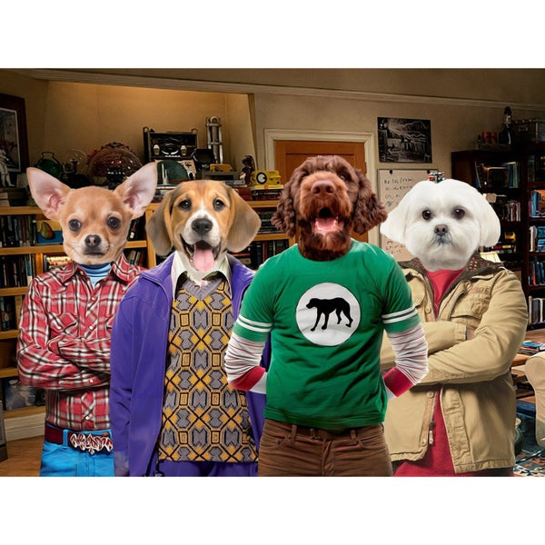Science Sitcom Squad Custom Digital Download Pet Portrait | Pet Portrait From Photo | Paw & Glory