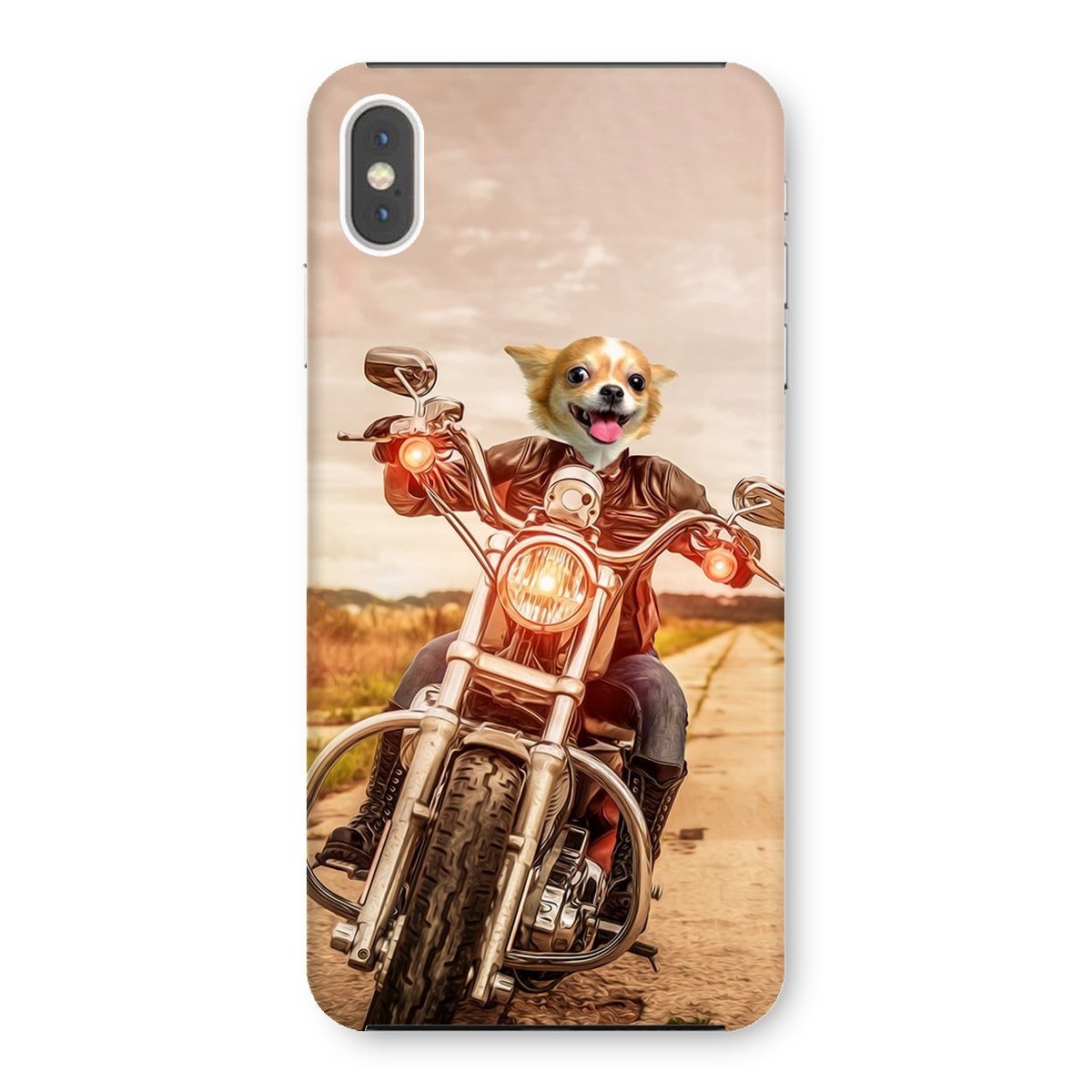 Pet Portraits | Biker Chick: Custom Pet Phone Case | Paw & Glory