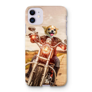 Biker Chick: Custom Pet Phone Case - Paw & Glory - Dog Portraits - Pet Portraits