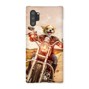 Biker Chick: Custom Pet Phone Case - Paw & Glory - Dog Portraits - Pet Portraits