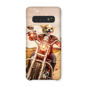 Biker Chick: Custom Pet Phone Case - Paw & Glory - Dog Portraits - Pet Portraits