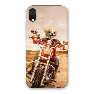 Biker Chick: Custom Pet Phone Case - Paw & Glory - Dog Portraits - Pet Portraits