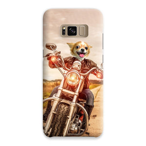 Biker Chick: Custom Pet Phone Case - Paw & Glory - Dog Portraits - Pet Portraits