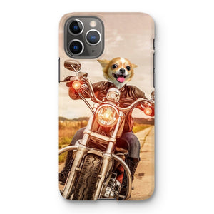 Biker Chick: Custom Pet Phone Case - Paw & Glory - Dog Portraits - Pet Portraits
